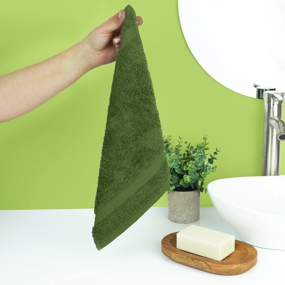 Hotel & Spa Quality, Highly Absorbent 100% Cotton Turkish Washcloths 2 X 6 Rando - Picture 6 of 6